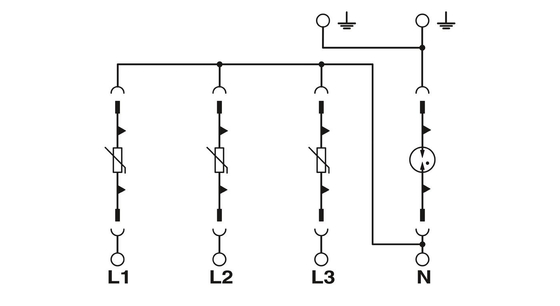 VAL-MS 320/3 1 超電圧保護 2858564 フェニックス 接触型 2 ポール番号 4 230V AC
