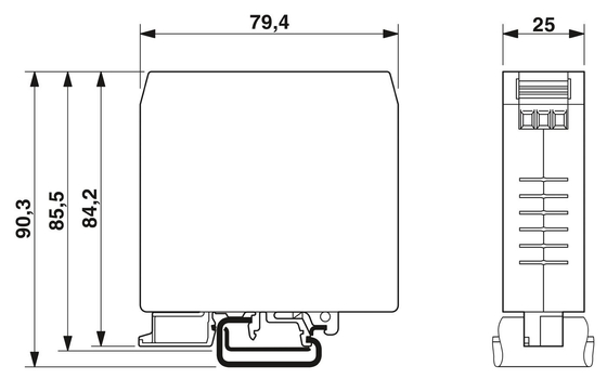 240V AC L-N 50Hz 60Hz フェニックスコンタクト用の名目中心周波数EMCフィルター NEF 1-3