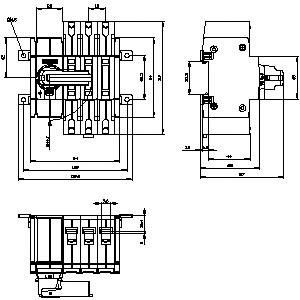 SENTRON 3KD 1600Aまで 基本装置 PLC の切断スイッチ 3KD2632-2ME10-0