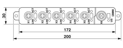 FL SWITCH 1605 M12 ネットワークのための産業イーサネットスイッチ 2700200 フェニックス・コンタクト