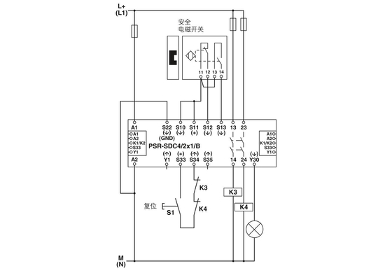 2981486 PSR-SCP-24DC/SDC4/2X1/B フェニックス接触安全リレー ストレージリレー理論