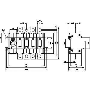 PLC 3KD3840-0NE10-0 SENTRON 基本装置のシャフトスイッチ切断器 1600Aまで