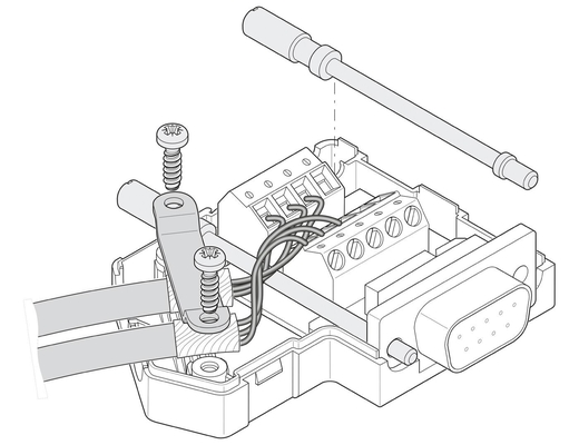 フェニックス・コンタクト 2799490 SUBCON-PLUS F2 D-SUB バスコネクタとシームレスな接続