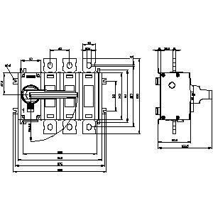 3KD4432-0QE10-0 基本装置のSENTRONスイッチ切断器 1600アンペア制限まで
