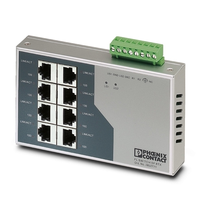 フェニックスコンタクト FL SWITCH SF 8TX インダストリアルイーサネットスイッチ IP20 保護認証