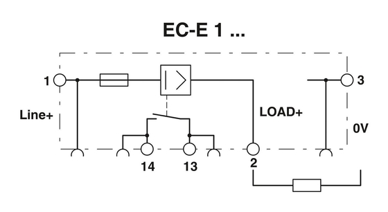 1 ポール電子回路断片 EC-E1 4A フェニックスコンタクト電子機器用