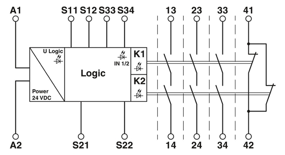 フォニックス・コンタクトからの電圧リレーコップリングリレー1051298 PSR-SCP-24UC/CE2/3X1/1X2/B