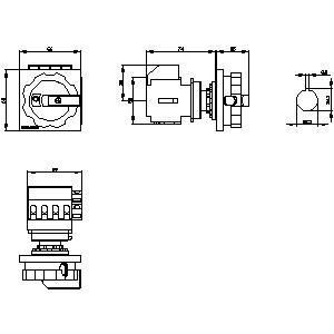 PLC 3LD2054-1TP53 産業用エネルギー管理のための基本装置の切断スイッチ