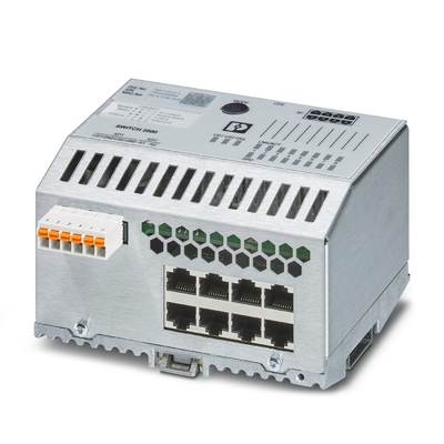 産業用イーサネットスイッチ FL SWITCH 2408 IP65 保護レベルとEtherNet/IPネットワーク