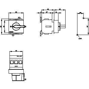 PLC 3LD2130-0TK13 柔軟な電源配給のための基本装置の切断スイッチ