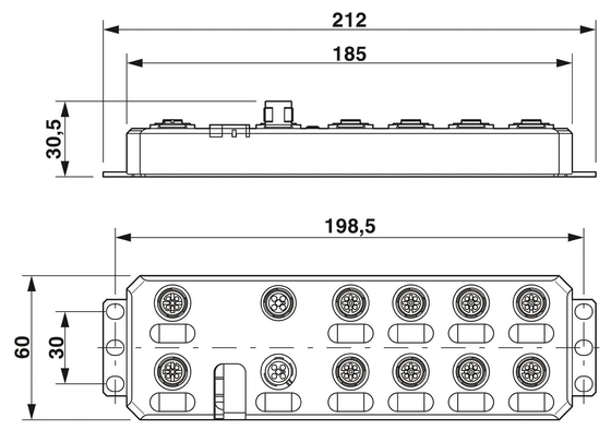 2701509 AXL E PN DI8 DO8 M12 6P フェニックス コンタクト デジタル モジュール