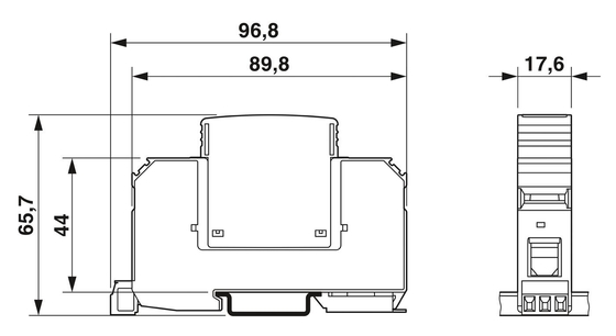 230V AC 定位電圧 2868033 VAL-MS 60/FM フェニックスコンタクトタイプ2 超電圧保護