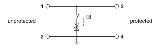 フォニックス接触電波保護装置 TTC-6-TVSD-C-24DC-UT-I 2906831 24 V DC定位電圧用
