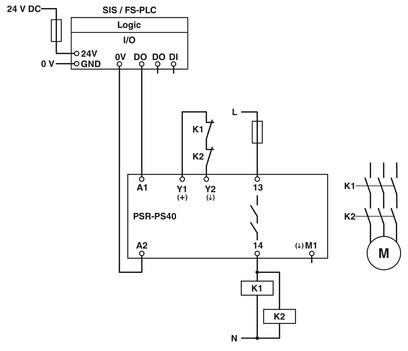 コンパクトとPSR-PS40-1NO-1DO-24DC-SC フェニックスコンタクト・カップリング・リレー