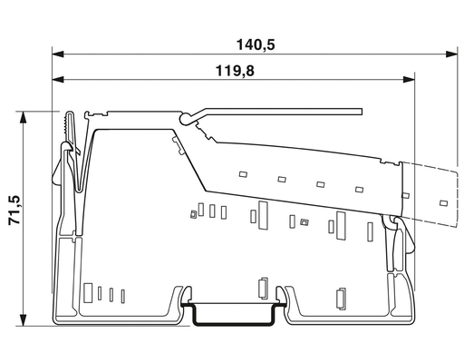 IP20 保護レベルリレーモジュール 2861881 IB IL 24/230 DOR1/W-PAC フェニックスコンタクト