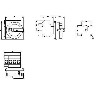 PLC 3LD2504-1TL53 柔軟なマウントオプションのスイッチを切り離す基本装置
