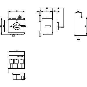 PLC 3LD2530-0TK13 基本的な装置 安全な電気保守のための切断スイッチ