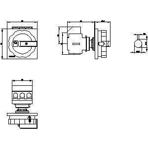 PLC 3LD2555-0TK51 高電圧電源制御のための基本装置の切断スイッチ