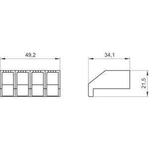 4ポール3LD20 PLC 3LD9201-1A 汎用アプリケーションの端末カバー
