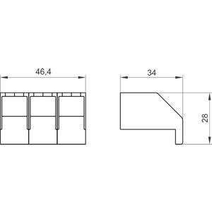3LD2 メインと緊急切断スイッチのための3極25A/32A端末カバー 3LD9221-0A PLCアクセサリー