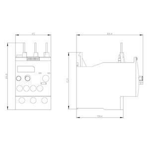 理論電圧リレー 3RU6126-4CB0 モーター保護用 サイズ S0 クラス 10 34...40 A