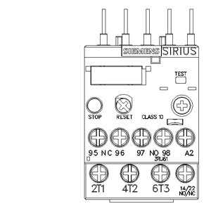 シメンス 3RU6116-0GB0 過負荷リレー 11...16 A サイズ S00 クラス 10 モーター保護用