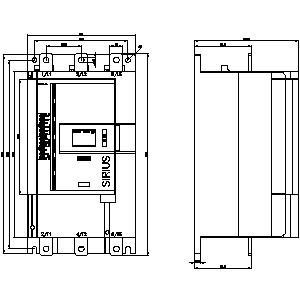 産業用スクリュータイプ ソフトスタート3RW5243-6AC14 アナログ出力とスクリュー端末