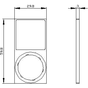 シエメンス 3SU1900-0AQ10-0AA0 SIRIUS ACT 22mm スクウェア テーブルのための粘着剤の固定ラベルホルダー