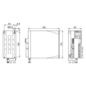 シメンス SINAMICS V90 変換器 LI 200 V PROFINET FSC 0.75 kW ドライバー 6SL3210-5FB10-8UF0