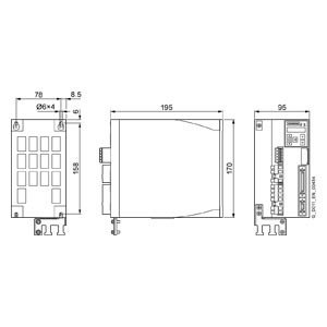 SINAMICS V90 変換器 LI 200 V PROFINET FSD 1.0 kW 周波数インバータードライバー 6SL3210-5FB11-5UF0