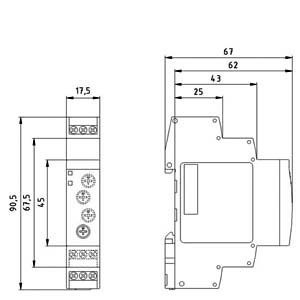 PROTECTIVE 7PV1518-1AW30 タイムリレー タイムリレー 産業リレー 82.00 x 93.00 x 22.00MM