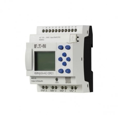 ミニチュア EASY-E4-AC-12RC1 CPU 8DI4RO 100 240 V AC/DC スクリーンキーボード イーサネットインターフェイススクリューターミナル