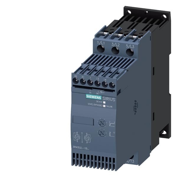 PLC 3RW3027-1BB14 3RW30 ソフトスタートサイズ S0 バイパス保護付きスクリュー端末