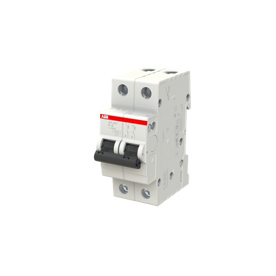 2P MCB SH202-C6 ミニチュア断路器 定電圧 220 C 6 ポール数