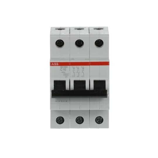 MCB SH203-C10 ミニチュア断路器 ポール数 3 定数周波数 Hz 50 C 10 A