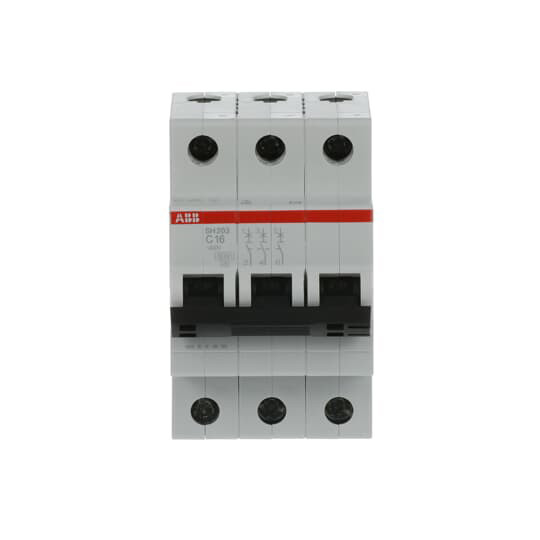 MCB SH203-C16 ミニチュア断路器 ポール数 3 16 A 定数周波数 Hz 50