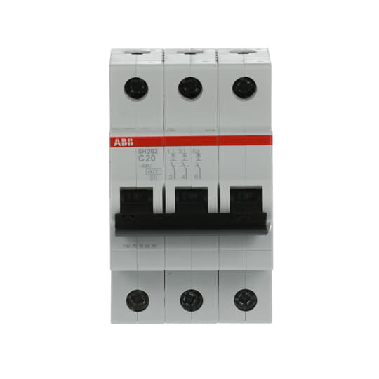 MCB SH203-C20 ミニチュア断路器 3P 電流 20A 電流 50 Hz