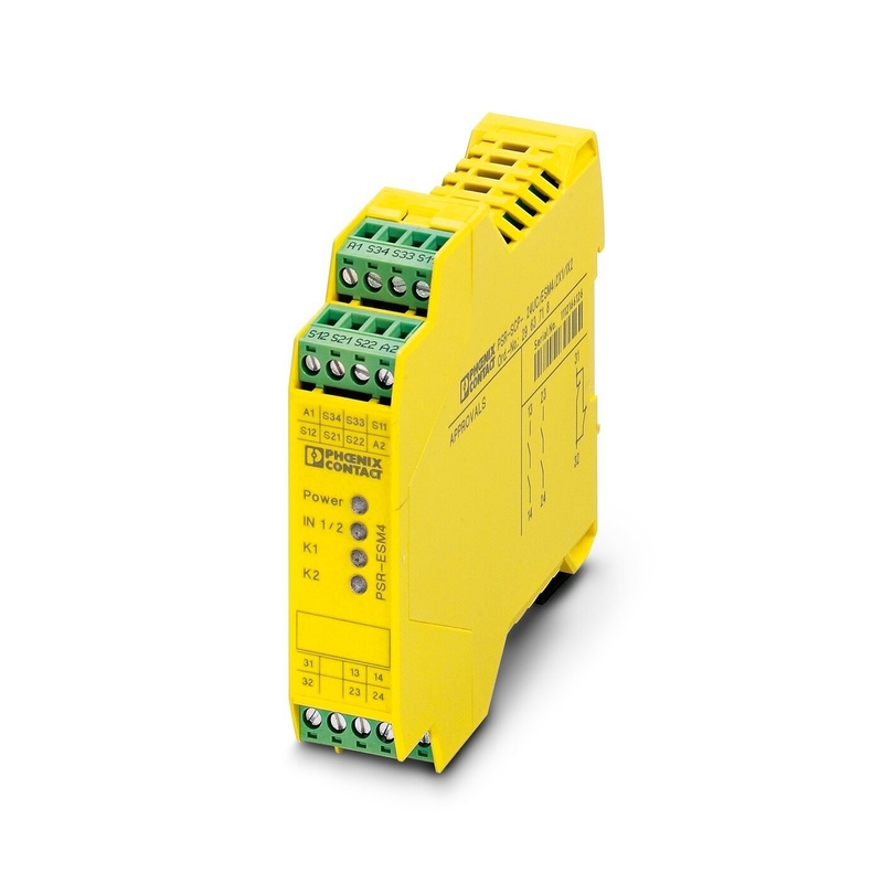 PSR-SCP-24UC/ESM4/3X1/1X2/B 安全シャットダウンとクランプ保護のための安全リレー