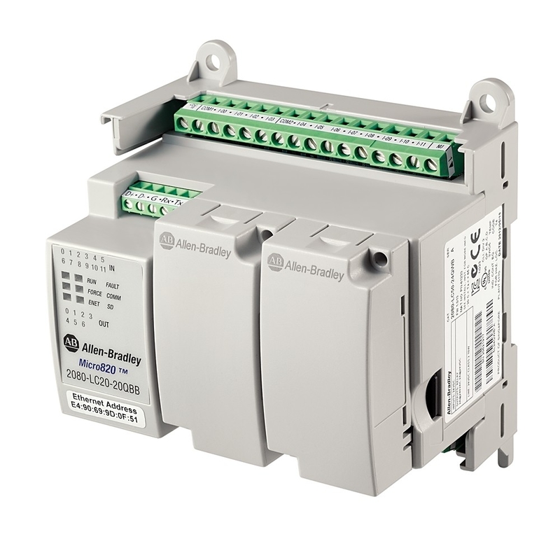 2080-LC20-20QBBK 通信インターフェース その他 Micro820 20 I/O ENet/IP コントローラー CC