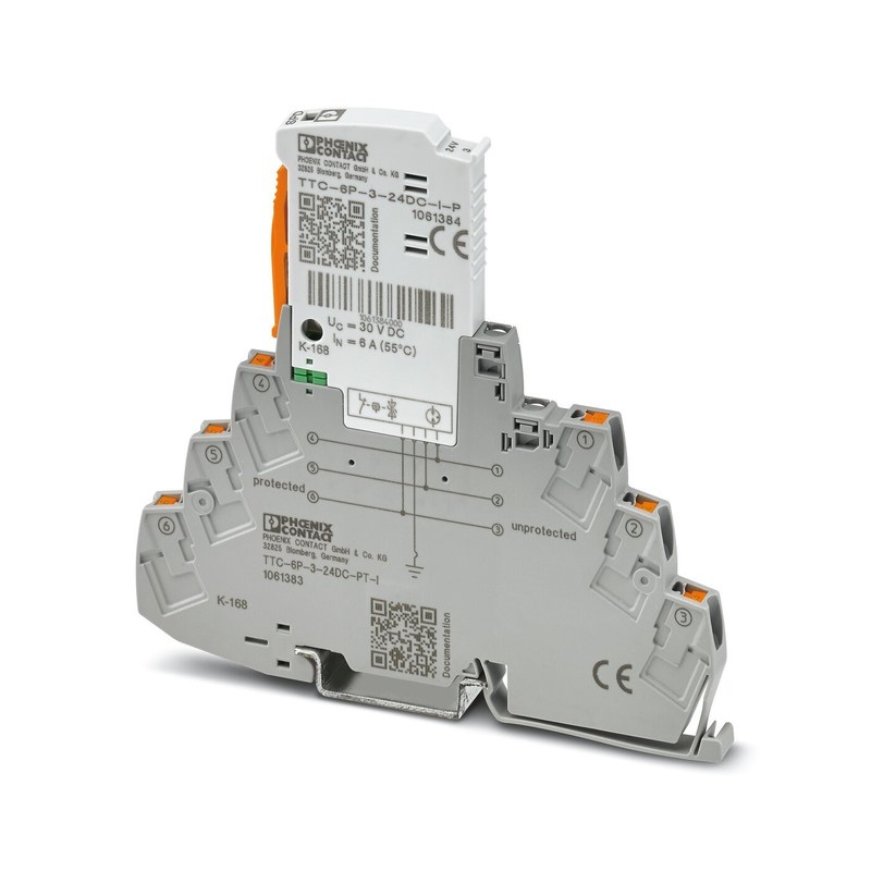 2.5 定数放電電電流 24 V DC TTC-6P-3-24DC-PT-I 超電圧保護器 フェニックスコンタクト