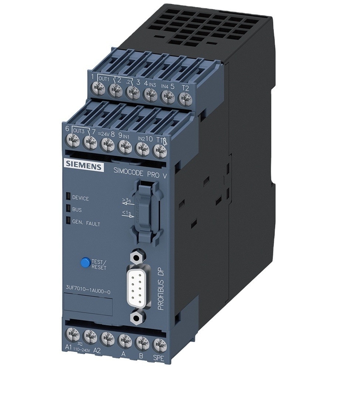 SIMOCODE pro V PROFIBUS-DPポート 12 MBit/s RS485 4E/3A 3UF7010-1AU00-0