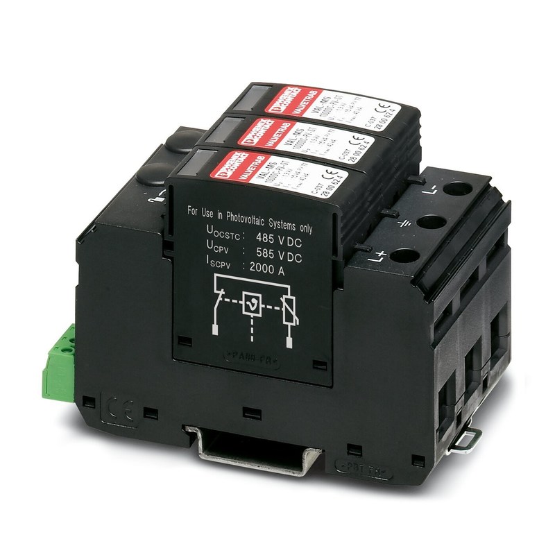 2 極 2800627 VAL-MS 1000DC-PV/2 V-FM 最高性能のための 2 タイプ オーバージェスプロテクター