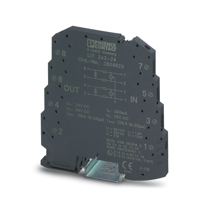1 極 24V DC LIT 2X2-24 超電圧保護 優れた性能のための先進技術