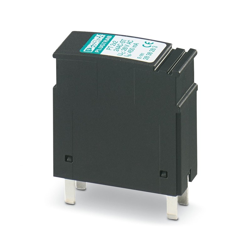 2838283 PT 2X2-24AC-ST 2ポールと 24V ACのノーマル電圧の電圧保護プラグ