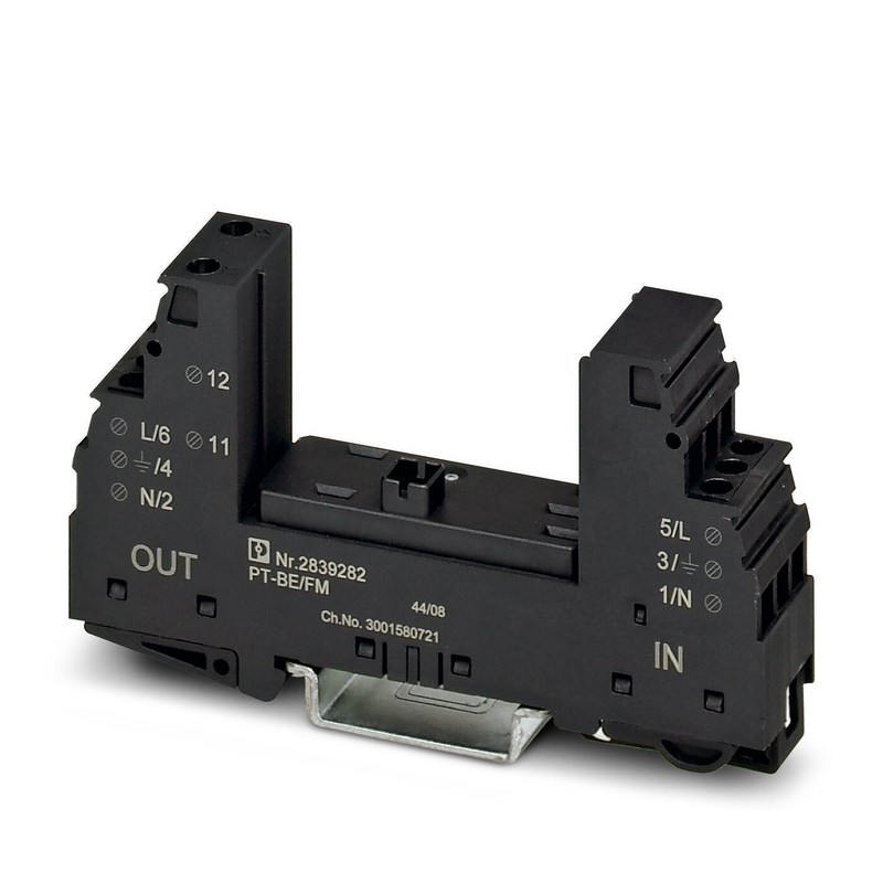 1 ポール 2839282 PT PT-BE/FM 定電圧のタイプ3 オーバージュ・プロテクターベース