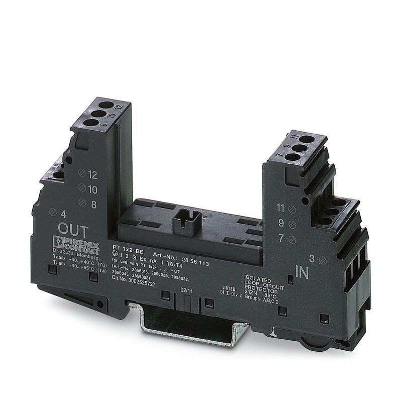 1 極 2856113 PT 1X2-BE 超電圧保護装置 ベース 定位電圧 /