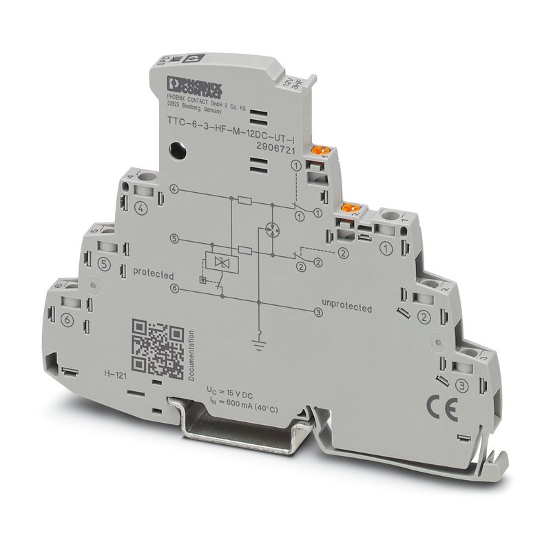 12V DC TTC-6-3-HF-M-UT-I 超電圧保護 2ポール 長期保護