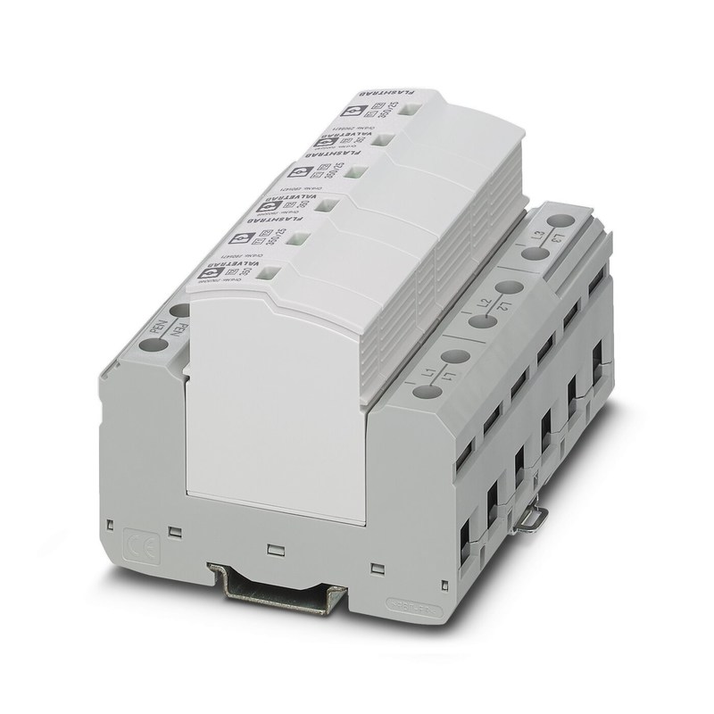 FLT-SEC-T1 T2-3C-350/25-FM タイプ 1 2 組み合わせた電圧保護装置 3 極 定電圧 350V