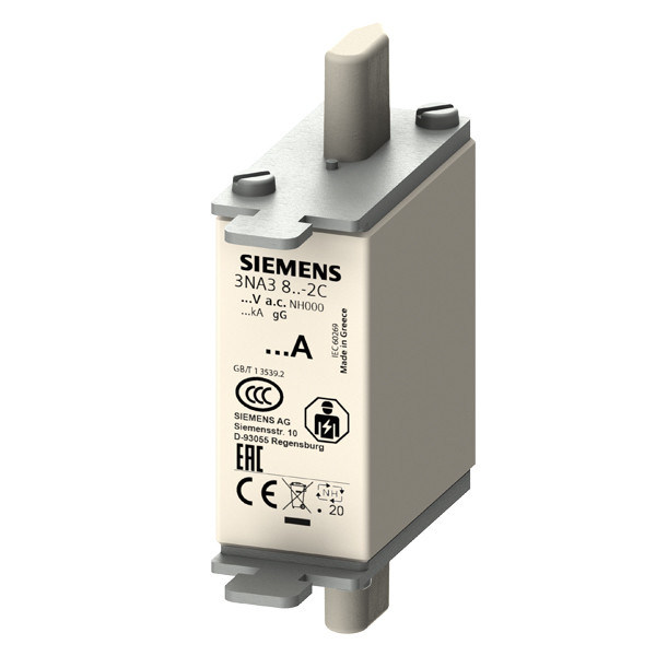PLC 3NA3814-2C LV HRC フューズリンク GL/GG フロントインジケータ サイズ 000 設置が簡単
