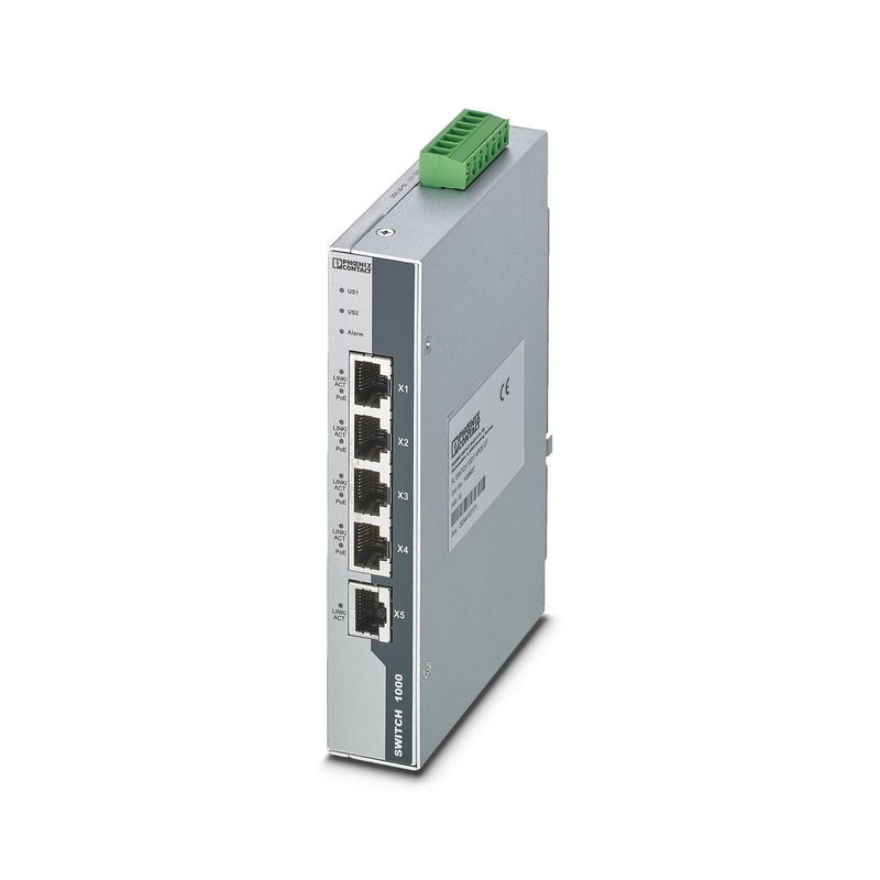 FL SWITCH 1001T-4POE-GT 安定・安全なネットワークのための産業用イーサネットスイッチ